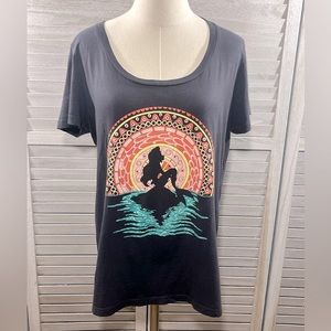 HOT TOPIC Little Mermaid Henna Sunset Tee Plus Size-00